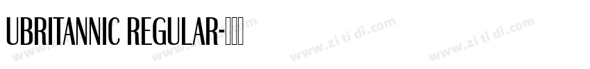 UBritannic Regular字体转换